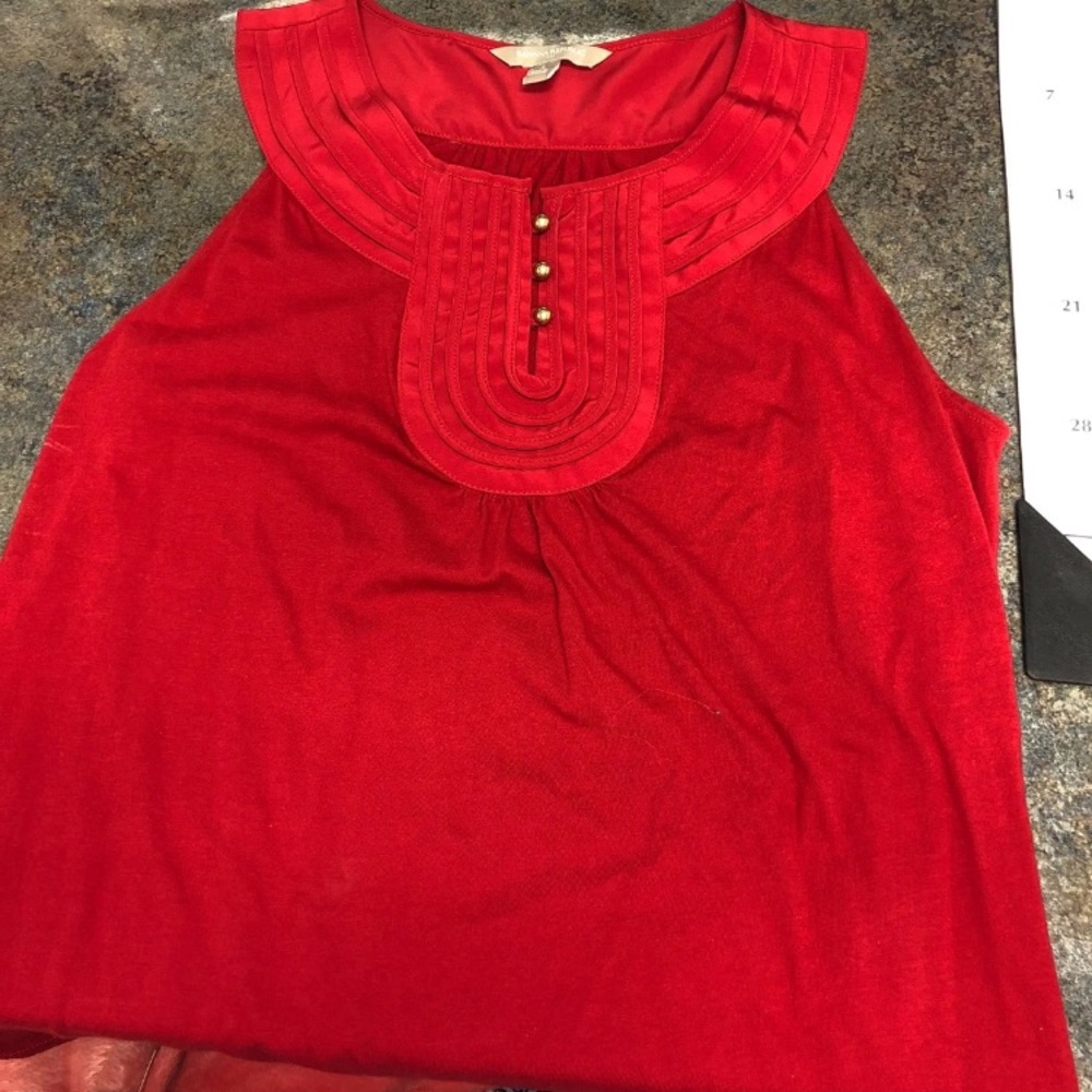 Banana republic red blouse/tank